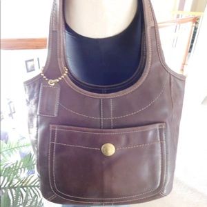 Coach Brown Leather Ergo Legacy Handbag 11285